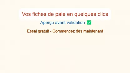 exemple fiche de paie